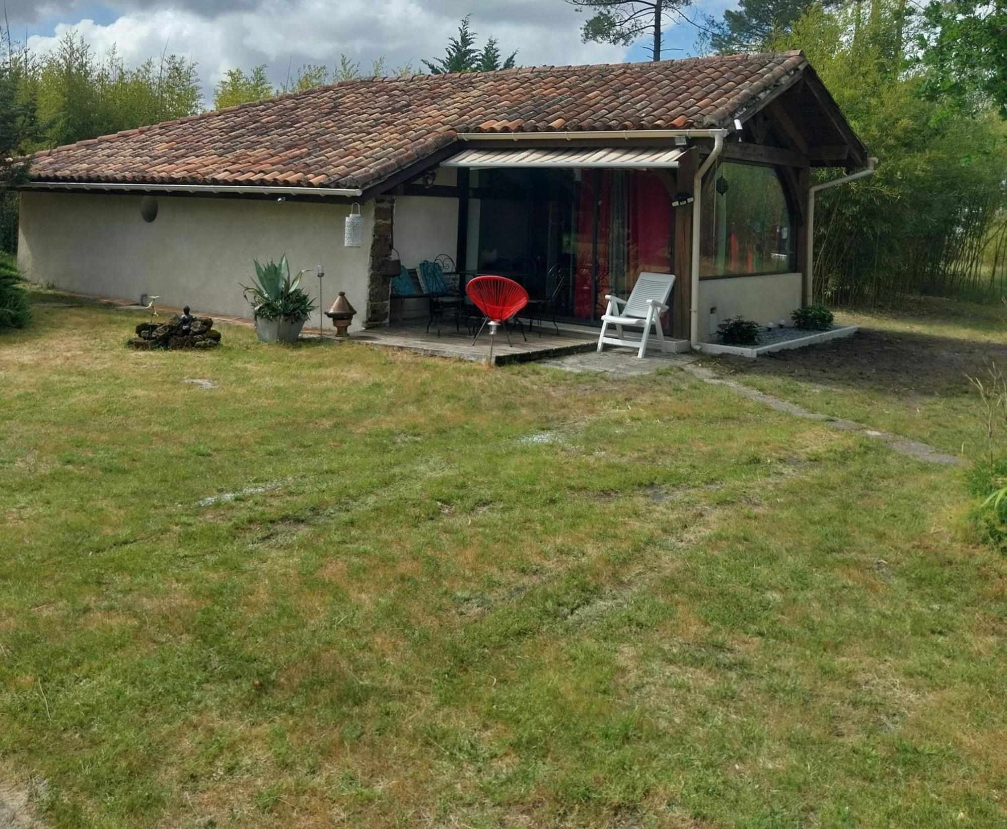 Maison Confortable Avec Terrasse En Bois Au Calme Sans Vis A Vis , 2 Chambres, Sur Un Parc De 4000M2 Arbore Et Clos Pissos Eksteriør bilde